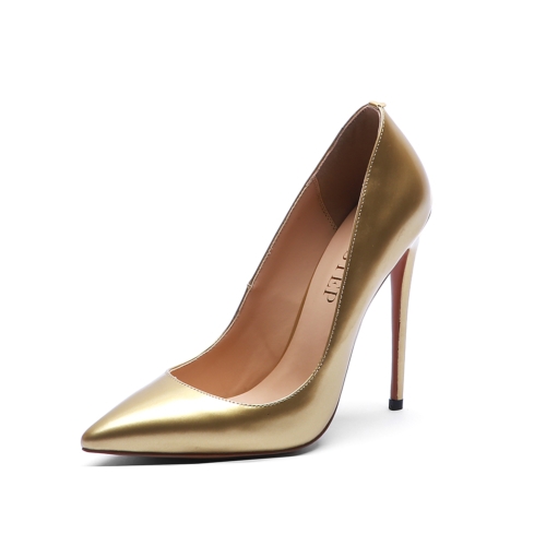 Escarpins Ors à Talon Aiguille De 4 Inch Pour Les Femmes De Bureau Avec Bout Pointu
