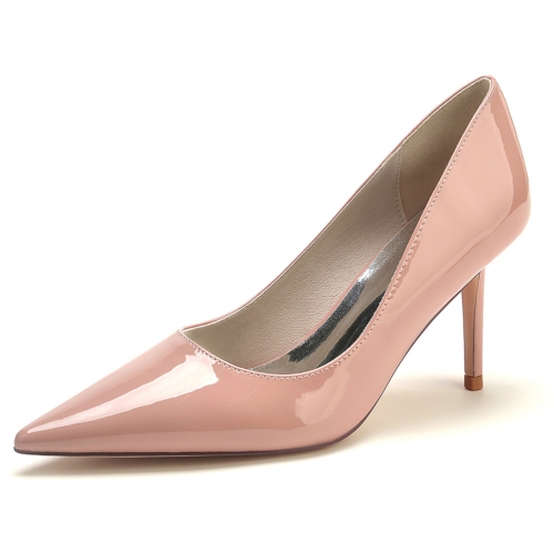 Rose Solide Escarpins Talons Aiguilles Bout Pointu Robes Chaussures